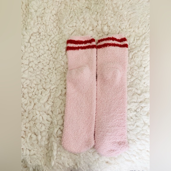 Old Navy Cozy Socks NWOT Chili Pepper Pink and Red 'Hot' Socks OS - Picture 2 of 3